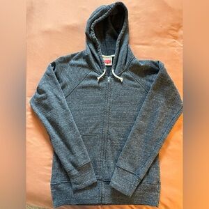 HOMAGE Heather Charcoal Zip-Up Hoodie